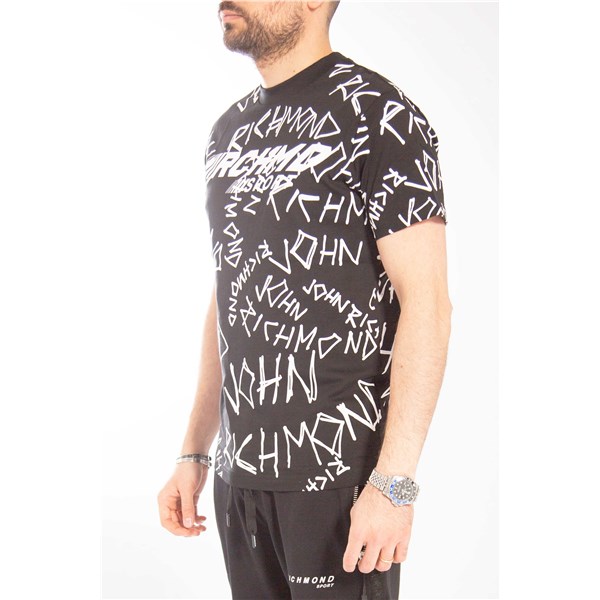 Richmond Sport Clothing T-shirt Black/White UMP22145TSR6
