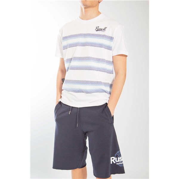 Russel Athletic Clothing T-shirt Blue A2-043-1 BANDED