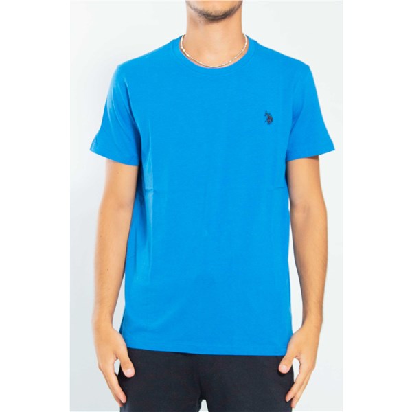 U.s. Polo Assn Clothing T-shirt Light Blue MICK 49351 EH33