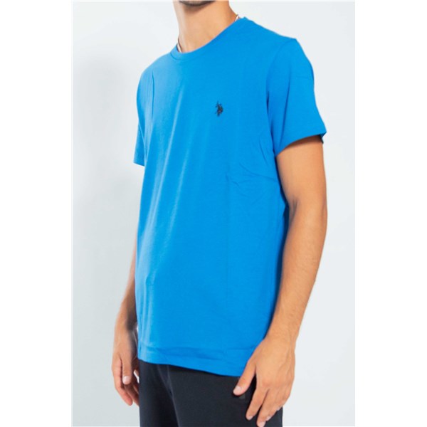 U.s. Polo Assn Clothing T-shirt Light Blue MICK 49351 EH33