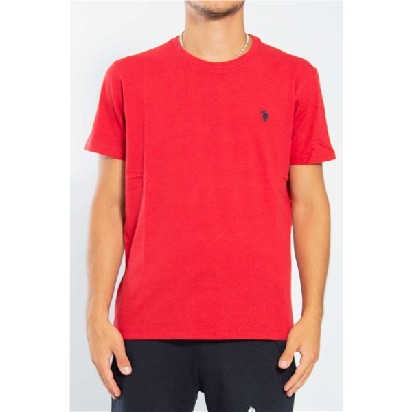 U.s. Polo Assn Clothing T-shirt Red MICK 49351 EH33