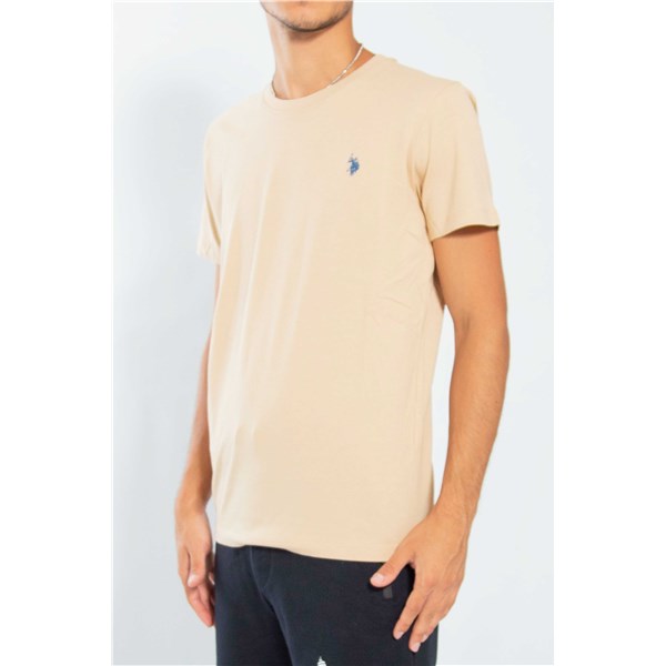 U.s. Polo Assn Clothing T-shirt Beige MICK 49351 EH33