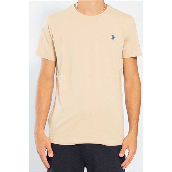 U.s. Polo Assn Clothing T-shirt Beige MICK 49351 EH33