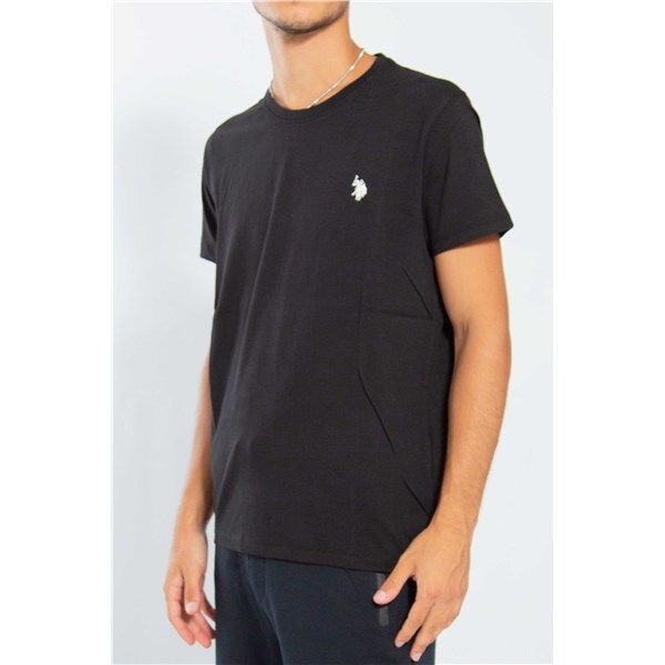U.s. Polo Assn Clothing T-shirt Black MICK 49351 EH33