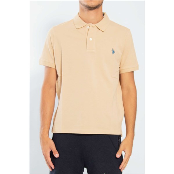 U.s. Polo Assn Clothing T-shirt Beige KING 41029 EHPD