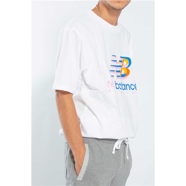 New Balance Clothing T-shirt White MT21503