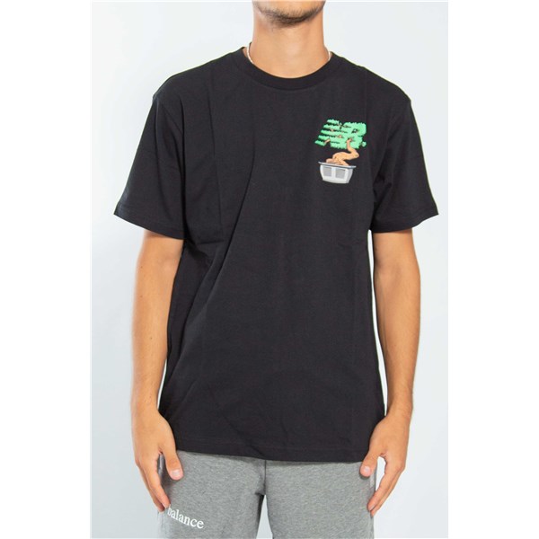 New Balance Clothing T-shirt Black MT21567