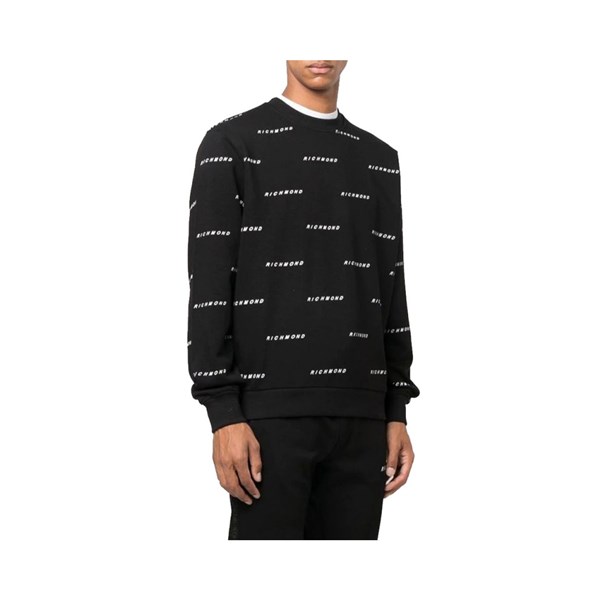 Richmond Sport Clothing Sweatshirt Black/White UMA22009FE