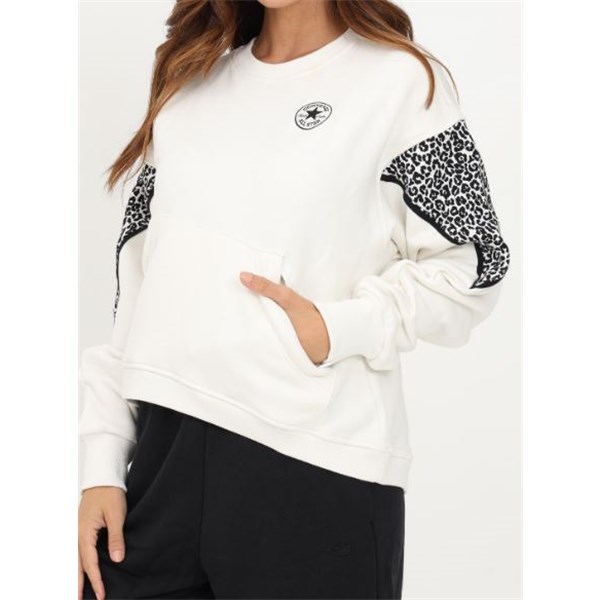 Converse Clothing Sweatshirt White/Black 10025013-A01