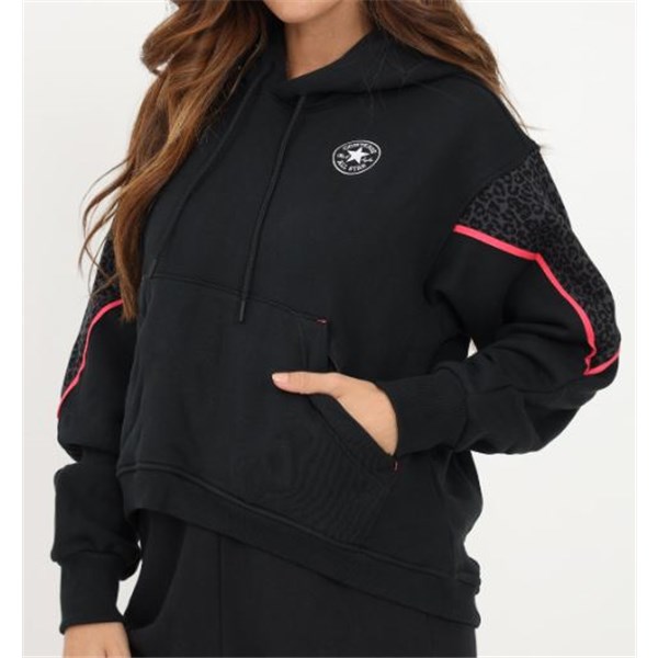Converse Clothing Sweatshirt Black/Fuchsia 10025016-A01
