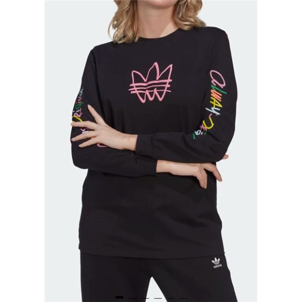 Adidas Clothing T-shirt Black HN6342