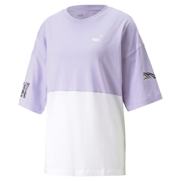 Puma Clothing T-shirt White/Wisteria 674445