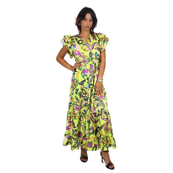 Zahjr Clothing Dresses Yellow/Purple 53538614