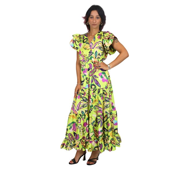 Zahjr Clothing Dresses Yellow/Purple 53538614