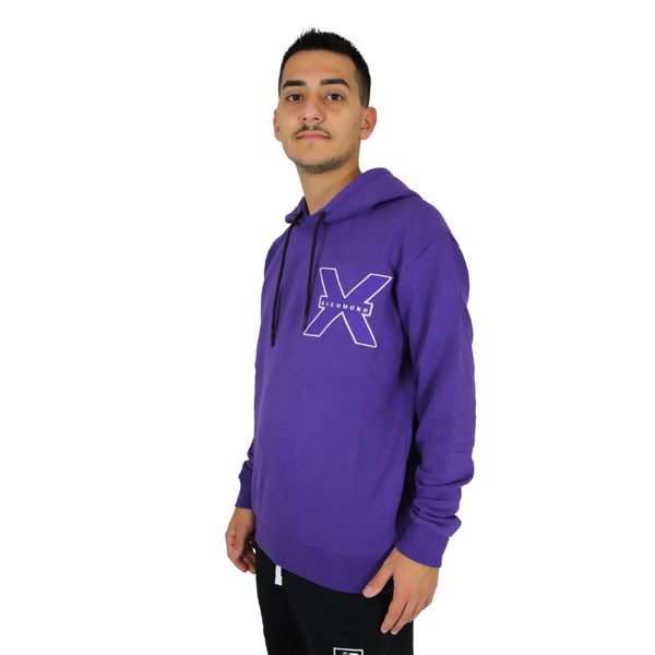 Richmond X Clothing Sweatshirt Purple UMA23017FE