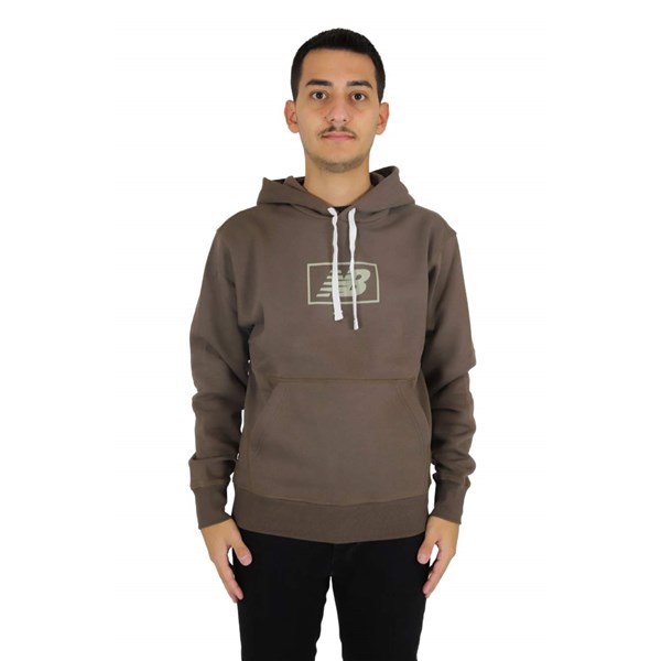 New Balance Clothing Sweatshirt Brown MT33520DUO