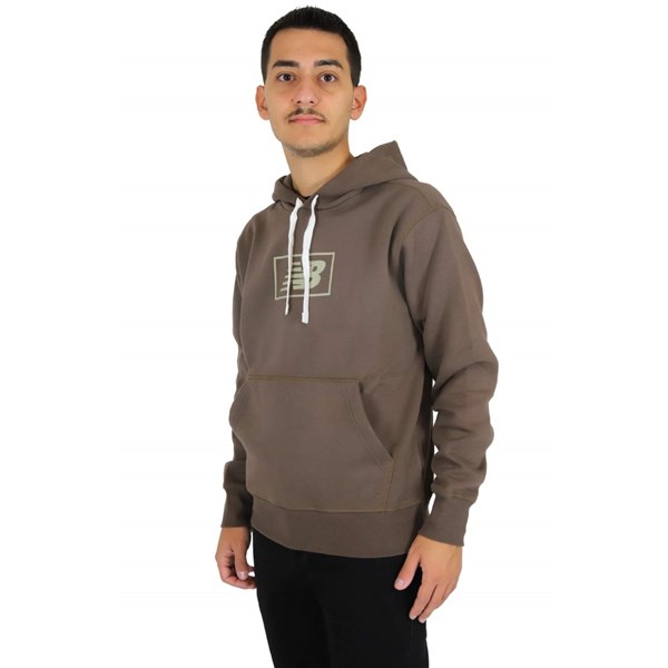 New Balance Clothing Sweatshirt Brown MT33520DUO