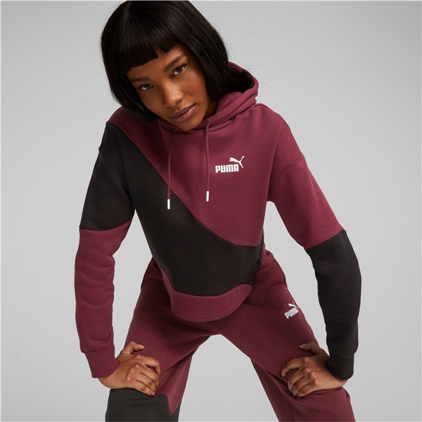 Puma Clothing Sweatshirt Black/Burgundy 623259