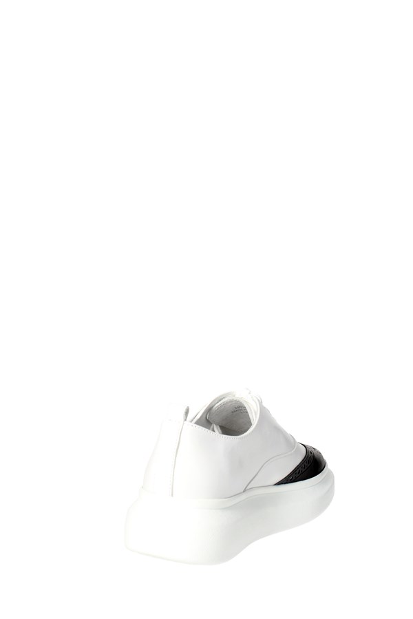 Bronx Shoes Comfort Shoes  White/Black 65554-D