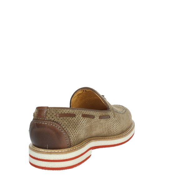 Exton Shoes Moccasin Brown Taupe 675