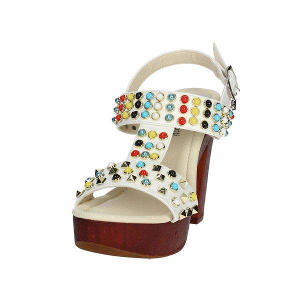 Laura Biagiotti Shoes Heeled Sandals White 1010-X3