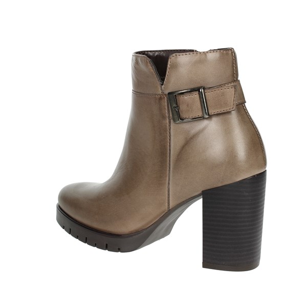 Marko' Shoes Heeled Ankle Boots Brown Taupe 882075