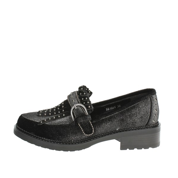 Luciano Barachini Shoes Moccasin Charcoal grey BB164V