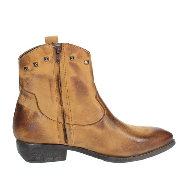 Tfa Shoes Heeled Ankle Boots Brown leather STELLA2