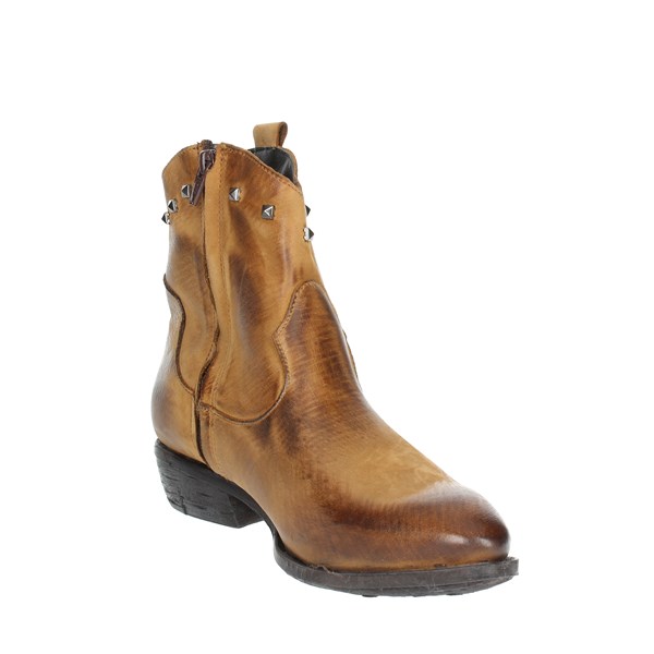 Tfa Shoes Heeled Ankle Boots Brown leather STELLA2