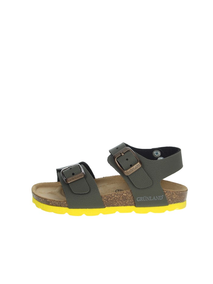Grunland Flat Sandals Dark Green Grunland Shoes Flat Sandals Dark Green SB0901-40